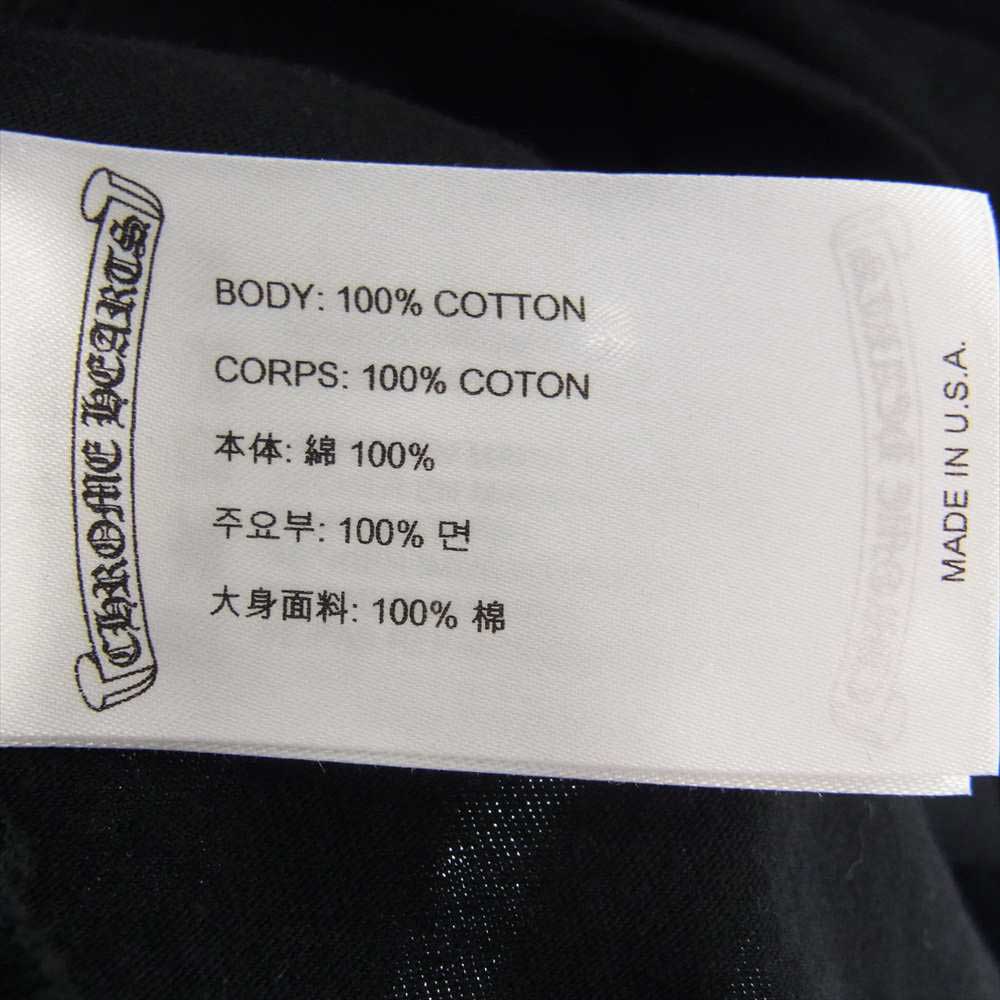 CHROME HEARTS クロムハーツ（原本無） FOTI フォティ バック プリント 長袖 Tシャツ カットソー ブラック系 M【中古】