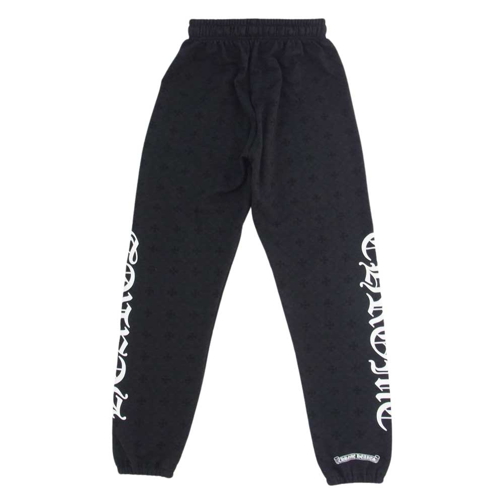 CHROME HEARTS クロムハーツ（原本無） CH PLUS SWTPANTS CHプラス プリント ホースシュー スウェット パンツ ブラック系 XS【中古】