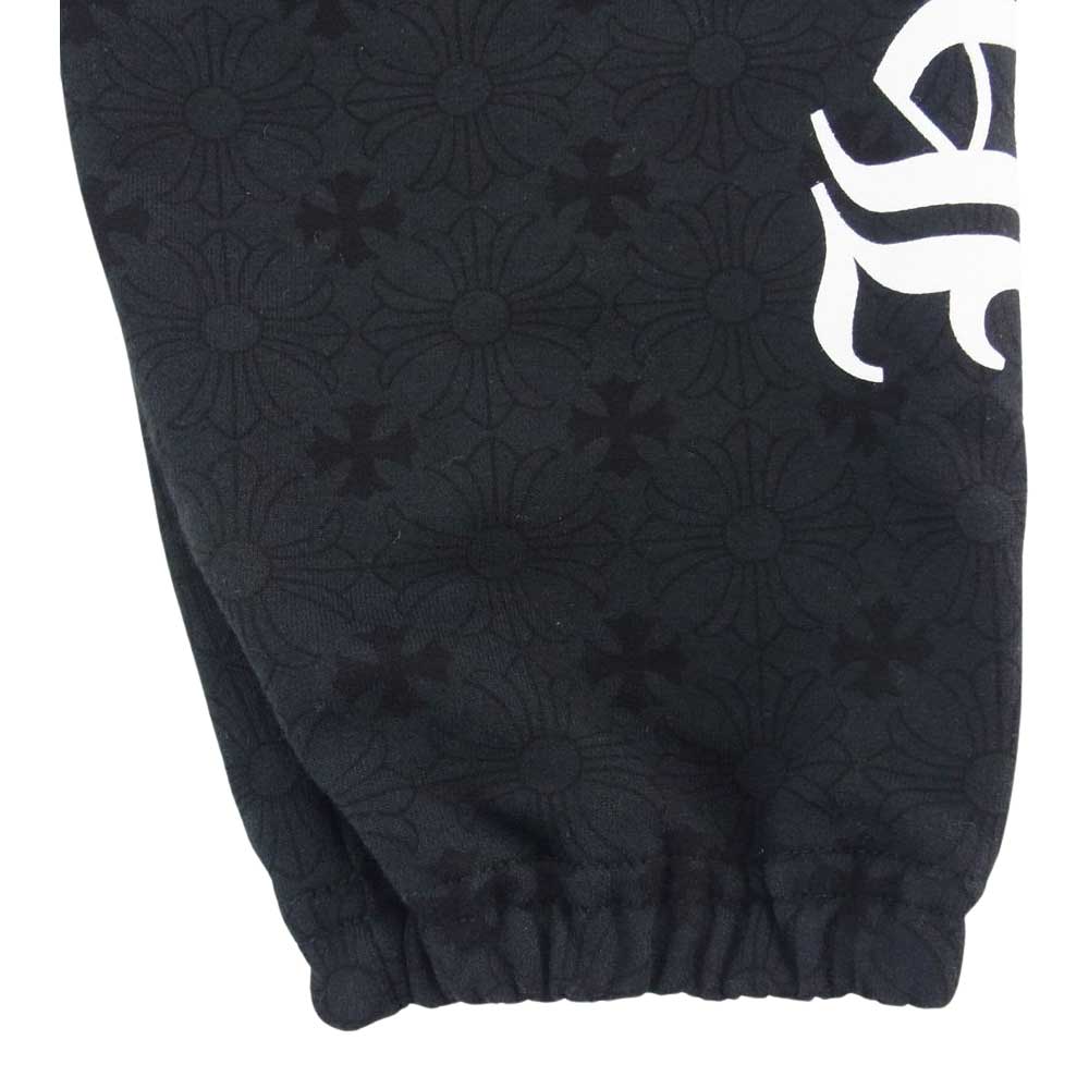 CHROME HEARTS クロムハーツ（原本無） CH PLUS SWTPANTS CHプラス プリント ホースシュー スウェット パンツ ブラック系 XS【中古】