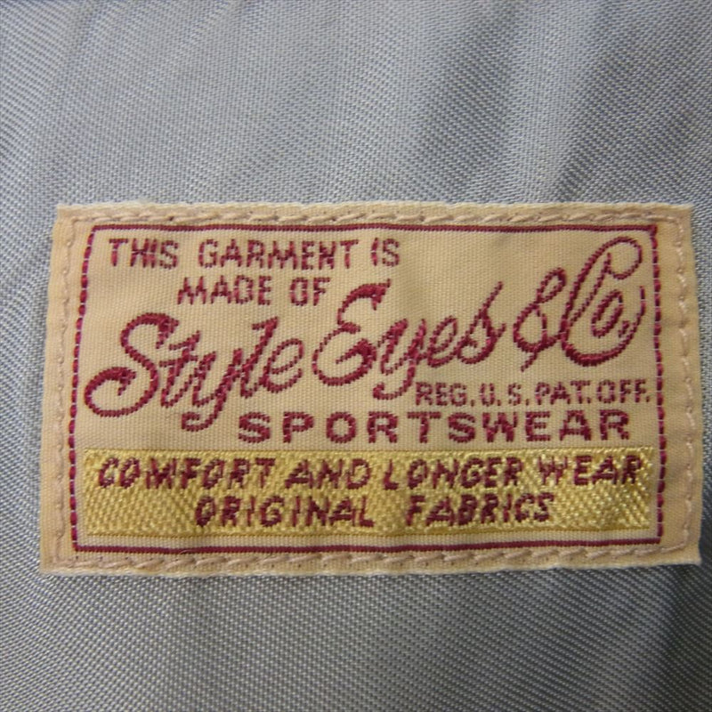 STYLE EYES スタイルアイズ SE29170 Mid 1950s Style Corduroy Sports Shirt ELVIS DOT コーデュロイ スポーツ シャツ ドット柄 ライトグリーン系 L【中古】