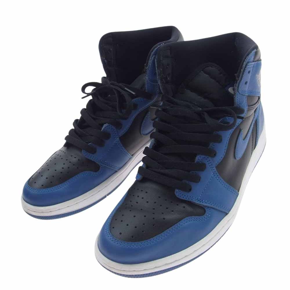 NIKE AIR JORDAN ナイキ ジョーダン 555088-404 AJ1 Retro High OG Dark Marina Blue エアジョーダン 1 レトロ ハイ OG スニーカー ブラック系 ブルー系 28.5cm【中古】