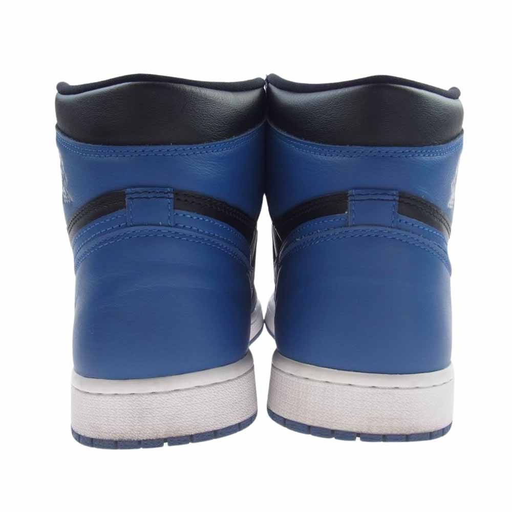 NIKE AIR JORDAN ナイキ ジョーダン 555088-404 AJ1 Retro High OG Dark Marina Blue エアジョーダン 1 レトロ ハイ OG スニーカー ブラック系 ブルー系 28.5cm【中古】