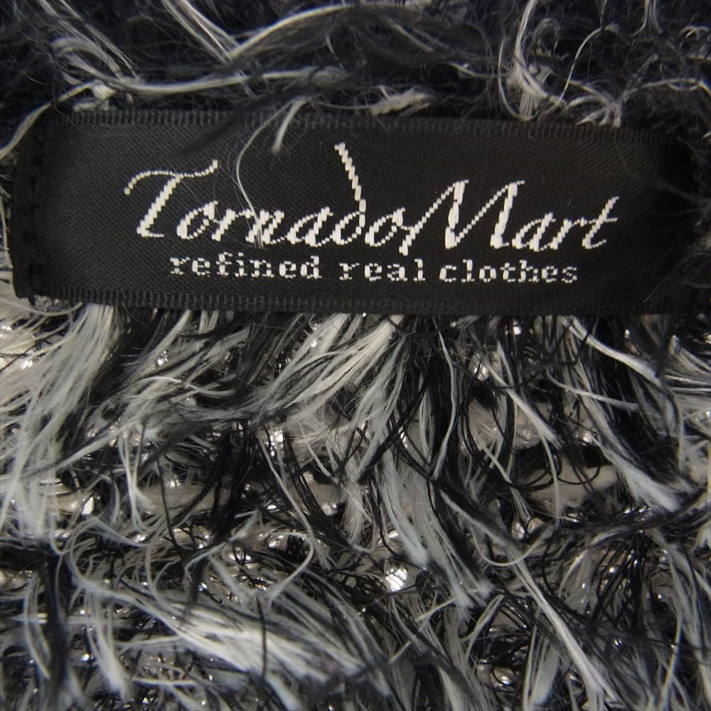 TORNADO MART トルネードマート TKN-3703 モヘヤ モヘア ウール クルーネック ニット セーター グレー系 L【中古】