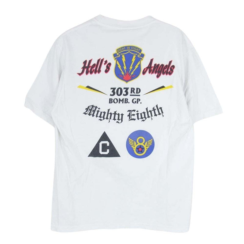 Buzz Rickson's バズリクソンズ mighty eighth プリント Tシャツ ホワイト系 S【中古】