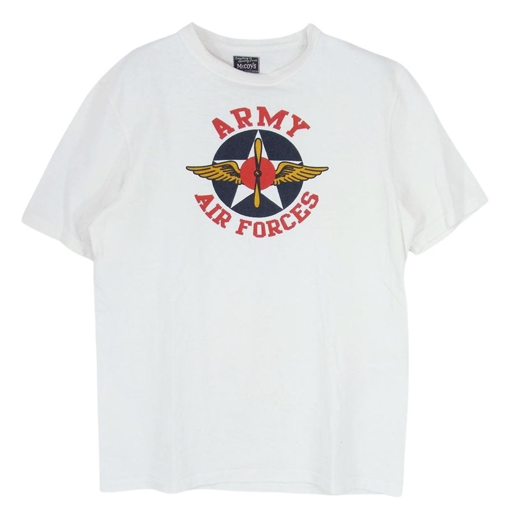 The REAL McCOY'S ザリアルマッコイズ USAF プリント Tシャツ ホワイト系 L 40【中古】