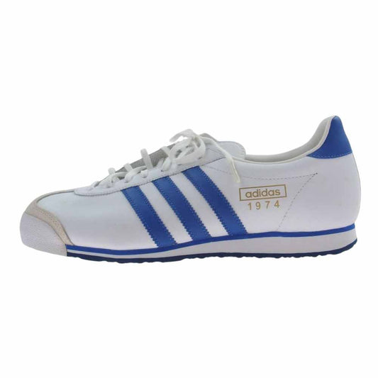 adidas アディダス 465809 06年製 ITALIA 74 イタリア スニーカー ホワイト系 ブルー系 27.5cm【極上美品】【中古】