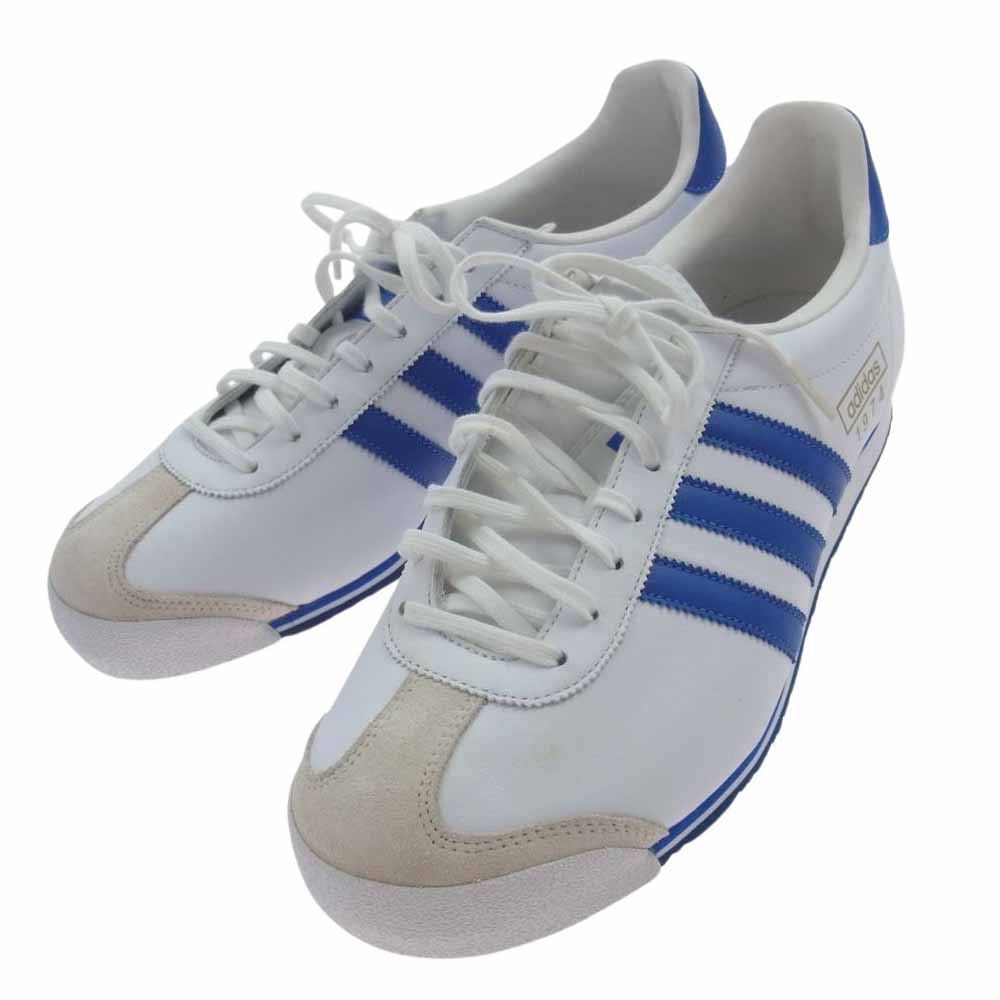 adidas アディダス 465809 06年製 ITALIA 74 イタリア スニーカー ホワイト系 ブルー系 27.5cm【極上美品】【中古】