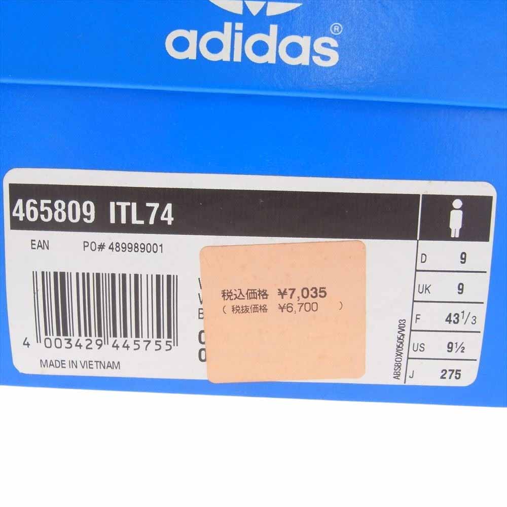 adidas アディダス 465809 06年製 ITALIA 74 イタリア スニーカー ホワイト系 ブルー系 27.5cm【極上美品】【中古】