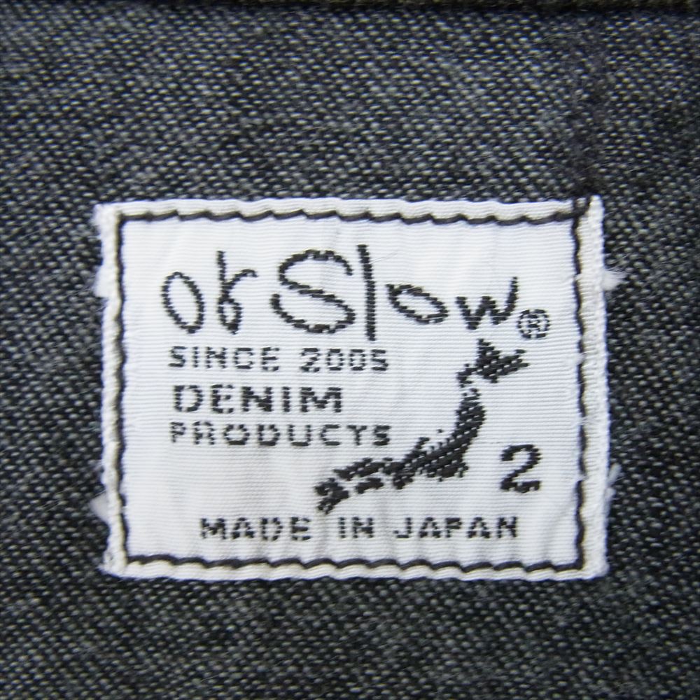 orSlow オアスロウ ブラックデニム ウエスタン シャツ ブラック系 2【中古】