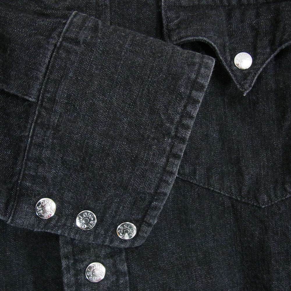 orSlow オアスロウ ブラックデニム ウエスタン シャツ ブラック系 2【中古】