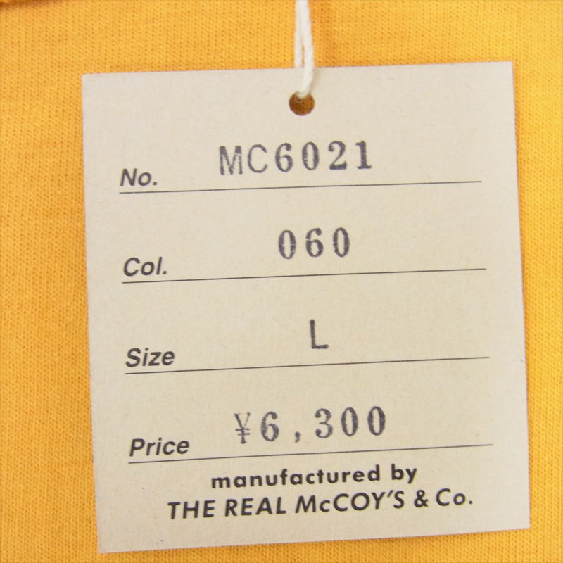 The REAL McCOY'S ザリアルマッコイズ MC6021 US METALS プリント Tシャツ オレンジ系 L 42【新古品】【未使用】【中古】