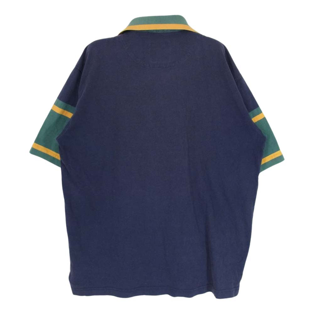 オーストラリア代表 ワラビーズ 半袖 ラガーシャツ ネイビー系 S【中古