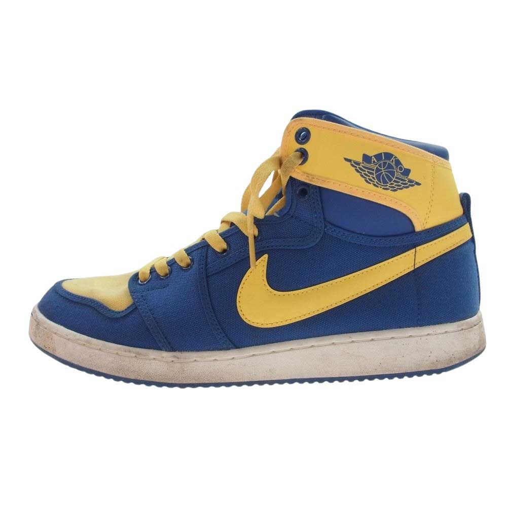 NIKE AIR JORDAN ナイキ ジョーダン DO5047-407 AJ1 KO True Blue and Topaz Gold/Laney エアジョーダン スニーカー イエロー系 ブルー系 28cm【中古】