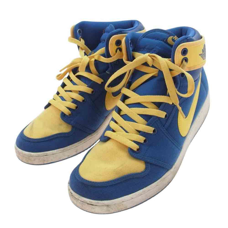 NIKE AIR JORDAN ナイキ ジョーダン DO5047-407 AJ1 KO True Blue and Topaz Gold/Laney エアジョーダン スニーカー イエロー系 ブルー系 28cm【中古】