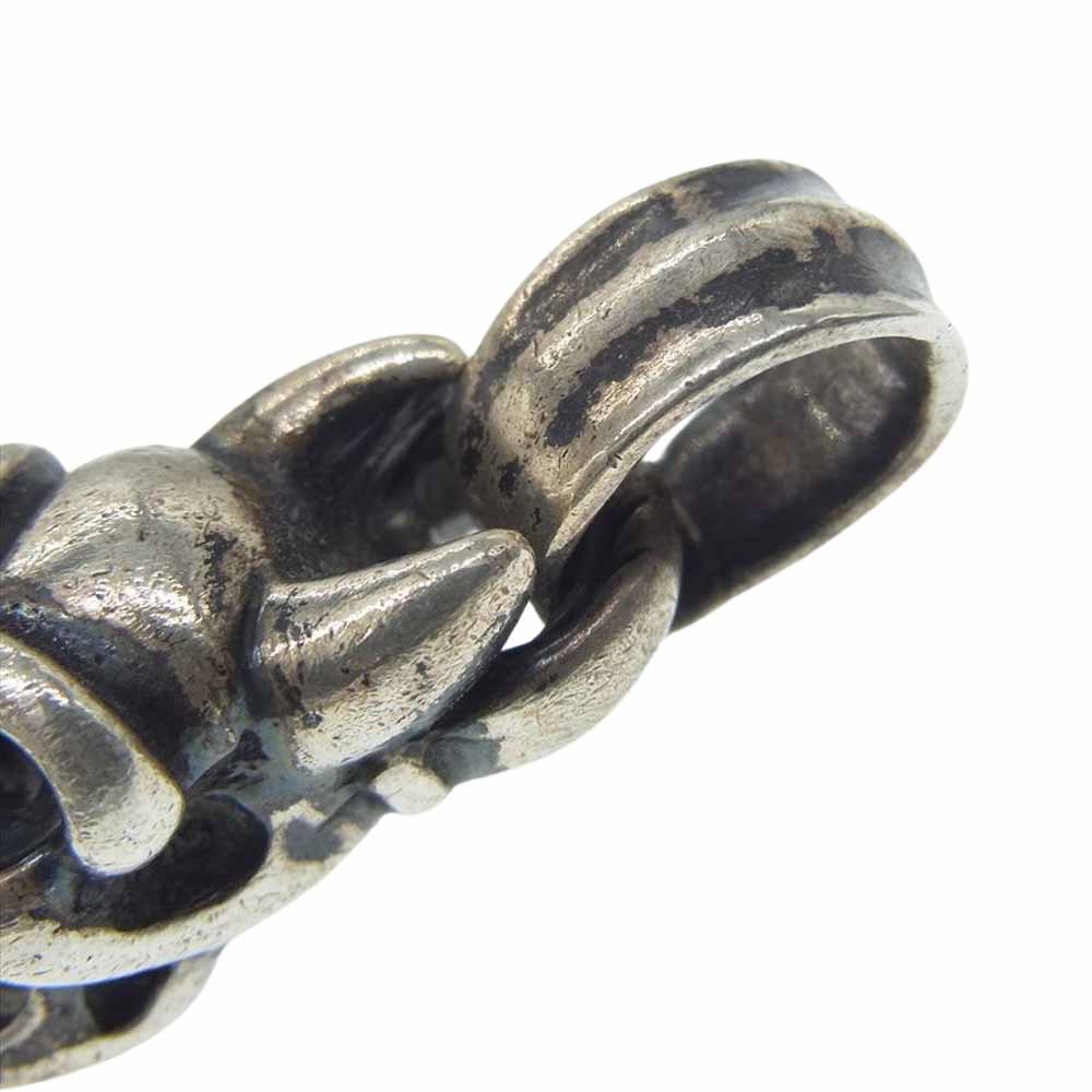 BILL WALL LEATHER ビルウォールレザー スモール デーモン スカル トップ シルバー ペンダントトップ シルバー系【中古】