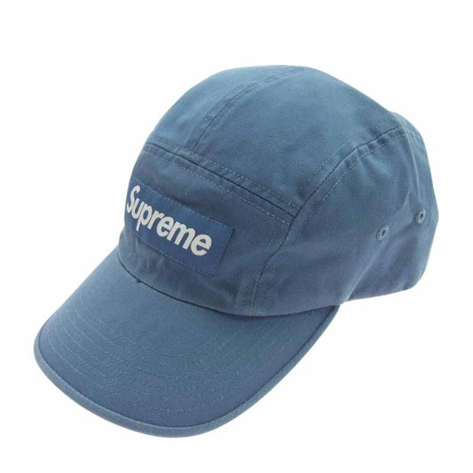 Supreme シュプリーム 16AW Washed Chino Twill Camp Cap Slate ウォッシュド チノ ツイル キャンプ キャップ スレート 帽子 ブルー系【中古】