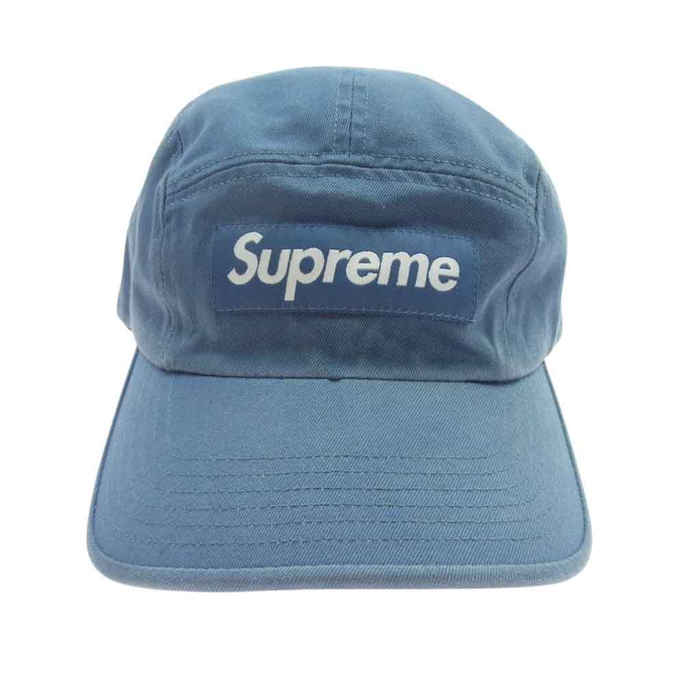 Supreme シュプリーム 16AW Washed Chino Twill Camp Cap Slate ウォッシュド チノ ツイル キャンプ キャップ スレート 帽子 ブルー系【中古】