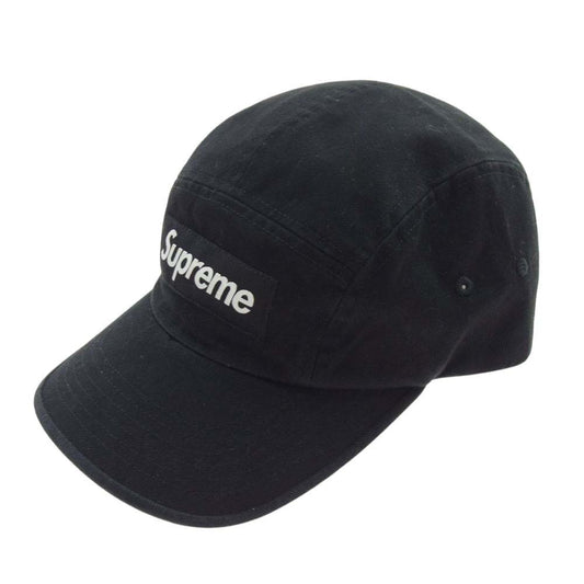 Supreme シュプリーム 23ss washed chino twill camp cap black ウォッシュド チノ ツイル キャンプ キャップ ブラック ブラック系【中古】