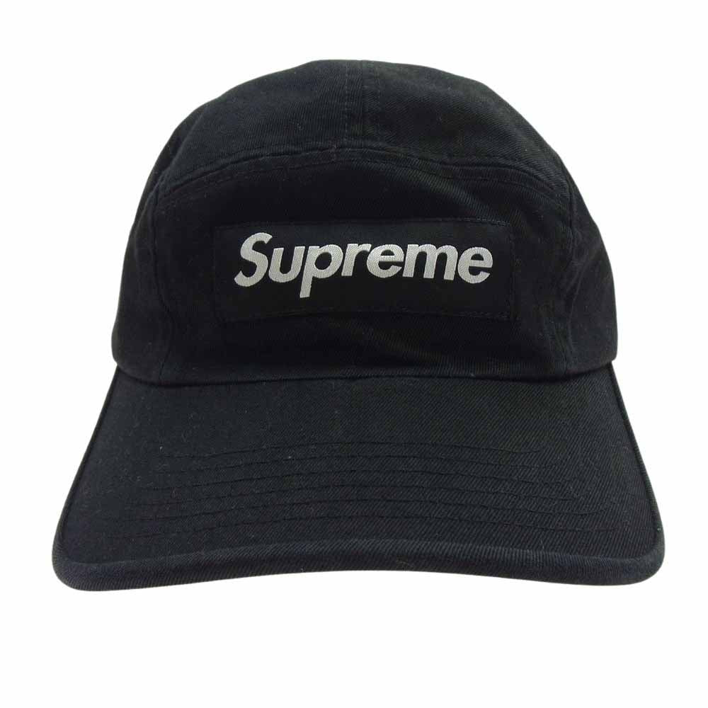 Supreme シュプリーム 23ss washed chino twill camp cap black ウォッシュド チノ ツイル キャンプ キャップ ブラック ブラック系【中古】