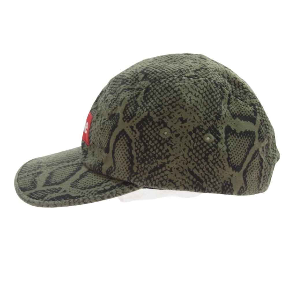 Supreme シュプリーム 24ss washed chino twill camp cap snake ウォッシュド チノ ツイル キャンプ キャップ スネーク モスグリーン系【中古】