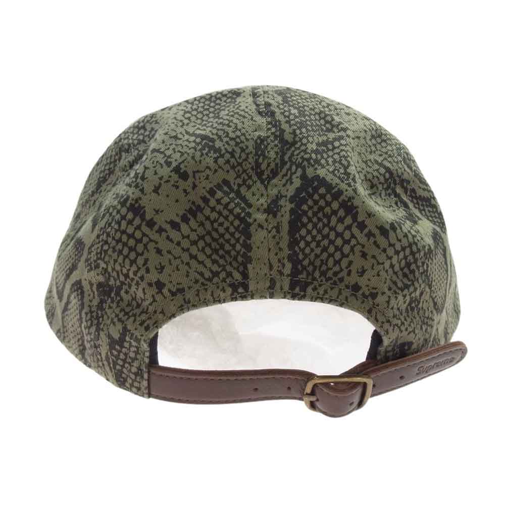 Supreme シュプリーム 24ss washed chino twill camp cap snake ウォッシュド チノ ツイル キャンプ キャップ スネーク モスグリーン系【中古】