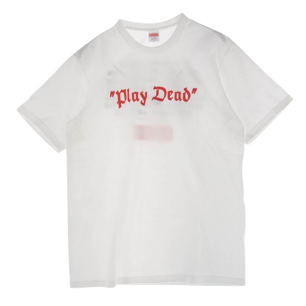 Supreme シュプリーム 22AW Play Dead Tee プレイ デッド 半袖 Tシャツ ホワイト系 L【中古】