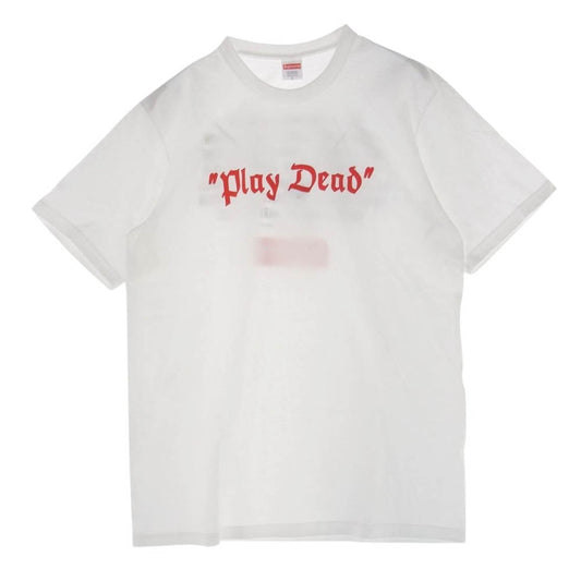 Supreme シュプリーム 22AW Play Dead Tee プレイ デッド 半袖 Tシャツ ホワイト系 L【中古】