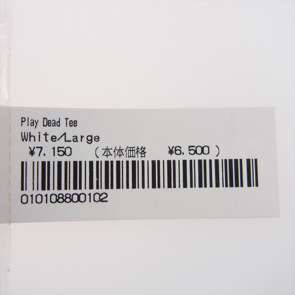 Supreme シュプリーム 22AW Play Dead Tee プレイ デッド 半袖 Tシャツ ホワイト系 L【中古】