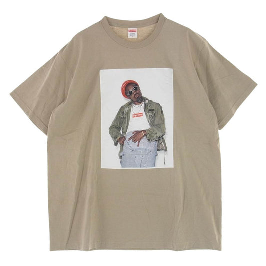 Supreme シュプリーム 22AW Andre 3000 Tee Outkast アンドレ アウトキャスト  半袖 Tシャツ ベージュ系 公式：Stone(ストーン) XL【中古】