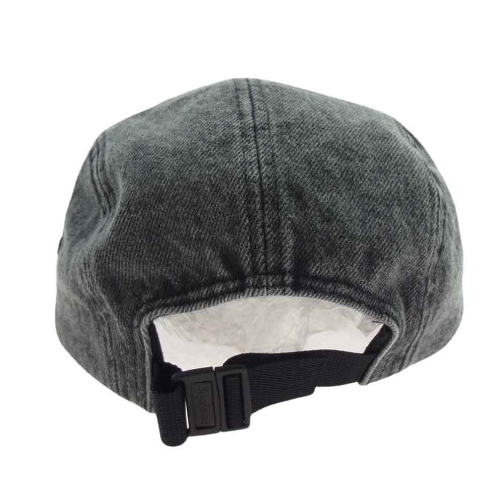 Supreme シュプリーム 22aw Denim Camp cap Washed Black デニム キャンプ キャップ  ウォッシュド ブラック グレー系【中古】