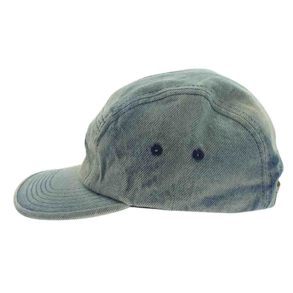 Supreme シュプリーム 24SS washed chino twill camp cap Dirty indigo ウォッシュド チノ ツイル キャンプ キャップ ダーティ インディゴ ライトブルー系【中古】