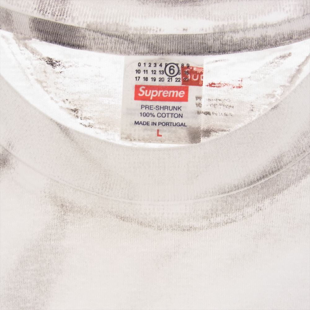 Supreme シュプリーム 24SS MM6 Maison Margiela Box Logo Tee  エムシックス メゾンマルジェラ ボックス ロゴ 半袖 Ｔシャツ ホワイト系 L【中古】