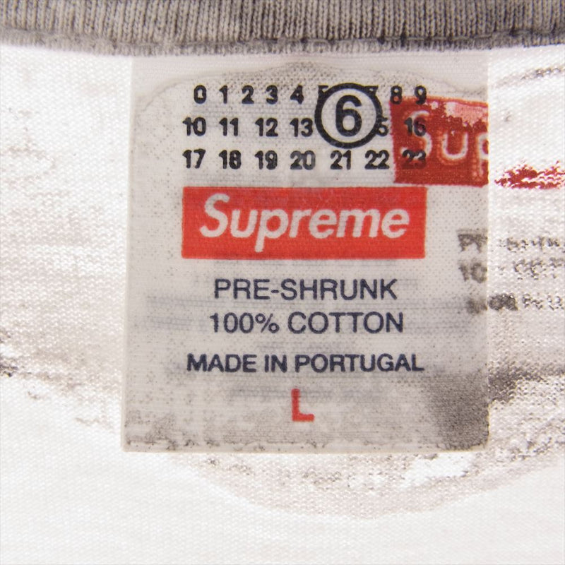 Supreme シュプリーム 24SS MM6 Maison Margiela Box Logo Tee  エムシックス メゾンマルジェラ ボックス ロゴ 半袖 Ｔシャツ ホワイト系 L【中古】