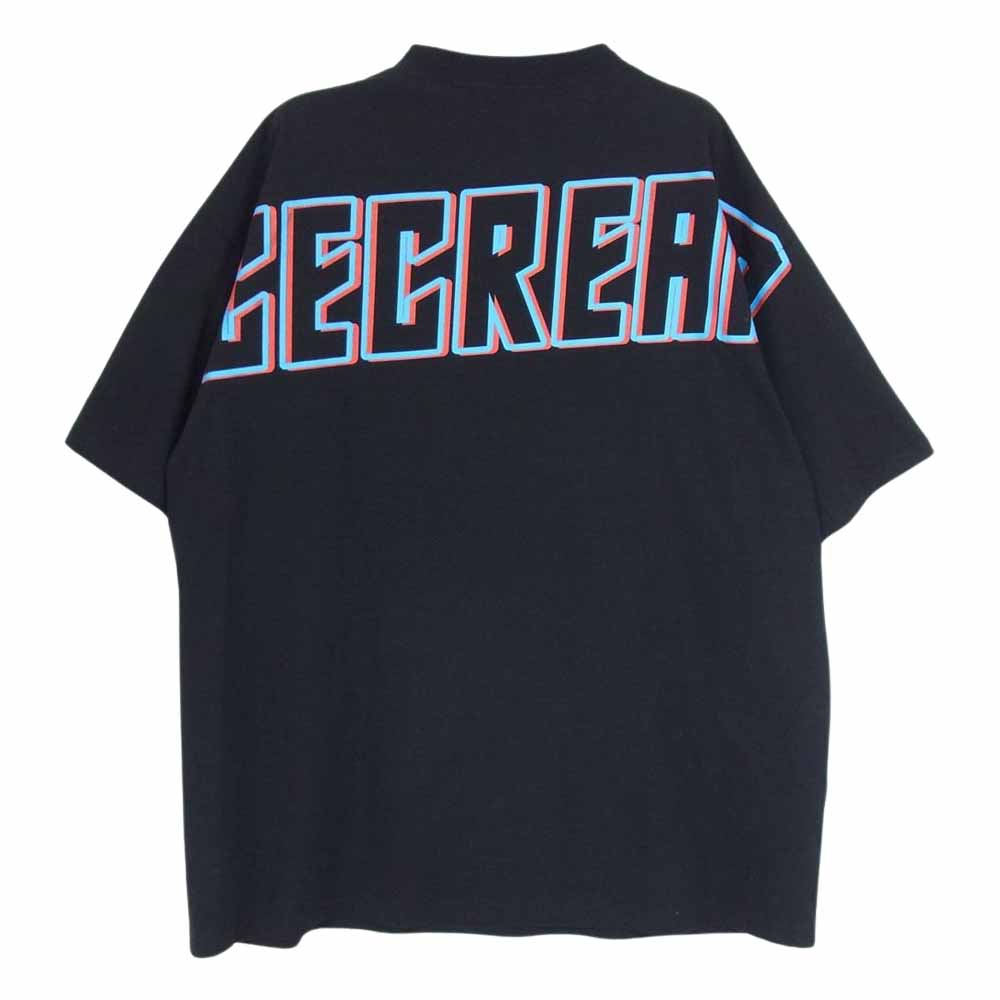 ICE CREAM アイスクリーム ブランド ロゴ 丸首 クルーネック 半袖 Tシャツ ブラック系 サイズ表記無【中古】