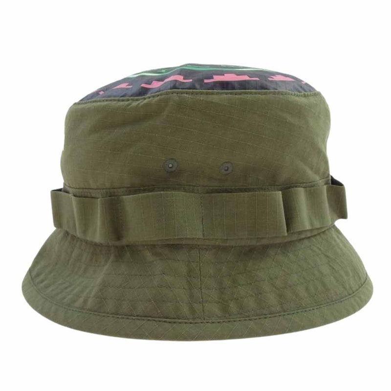 ICE CREAM アイスクリーム 411-1803 Buy Icecream Army Bucket Hat アーミー バケット ハット グリーン系 S/M【中古】