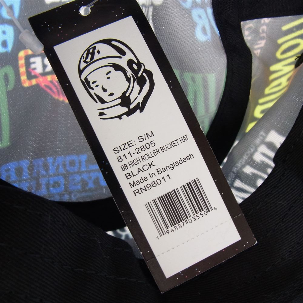 Billionaire Boys Club ビリオネアボーイズクラブ 811-2805 Roller Bucket Hat 総柄 バケット ハット ブラック系 S/M【極上美品】【中古】