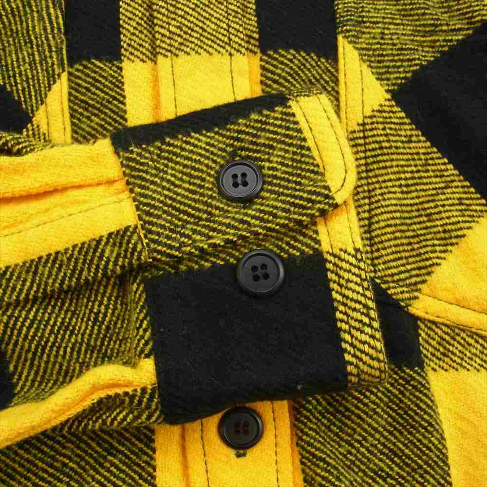 Billionaire Boys Club ビリオネアボーイズクラブ BBCJP203W001 コットン フランネル チェック 長袖 シャツ イエロー系 M【極上美品】【中古】