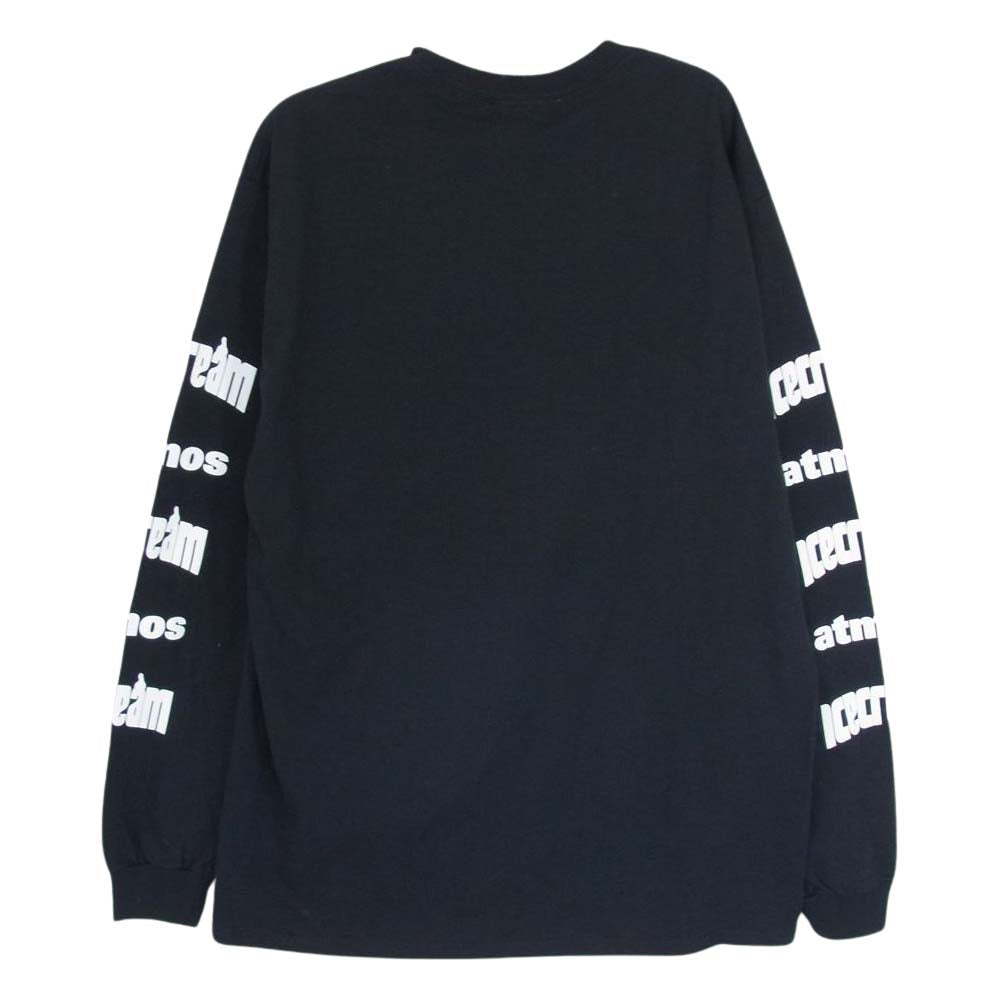 ICE CREAM アイスクリーム BILLIONAIRE BOYS CLUB ビリオネア ボーイズ クラブ × ATMOS EX CON  アトモス エクス クルーシブ プリント 長袖 Tシャツ ブラック系 M【美品】【中古】