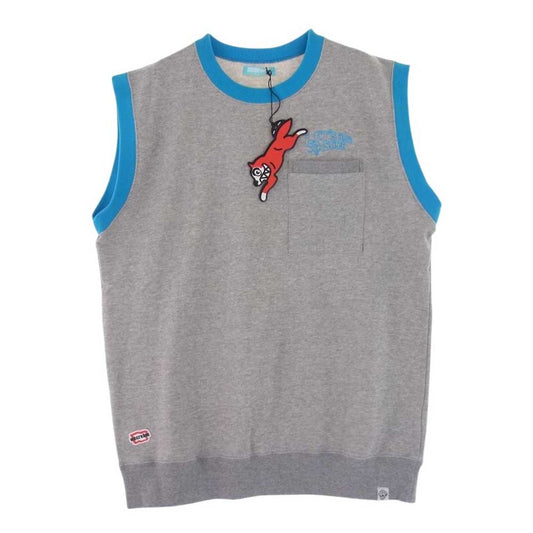 ICE CREAM アイスクリーム COTTON SWEAT VEST コットン スウェット ベスト グレー系 M【美品】【中古】