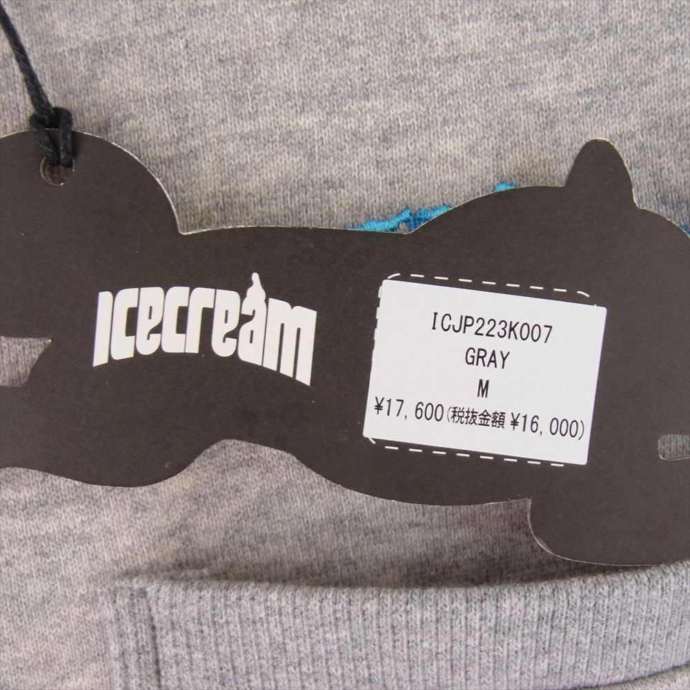 ICE CREAM アイスクリーム COTTON SWEAT VEST コットン スウェット ベスト グレー系 M【美品】【中古】
