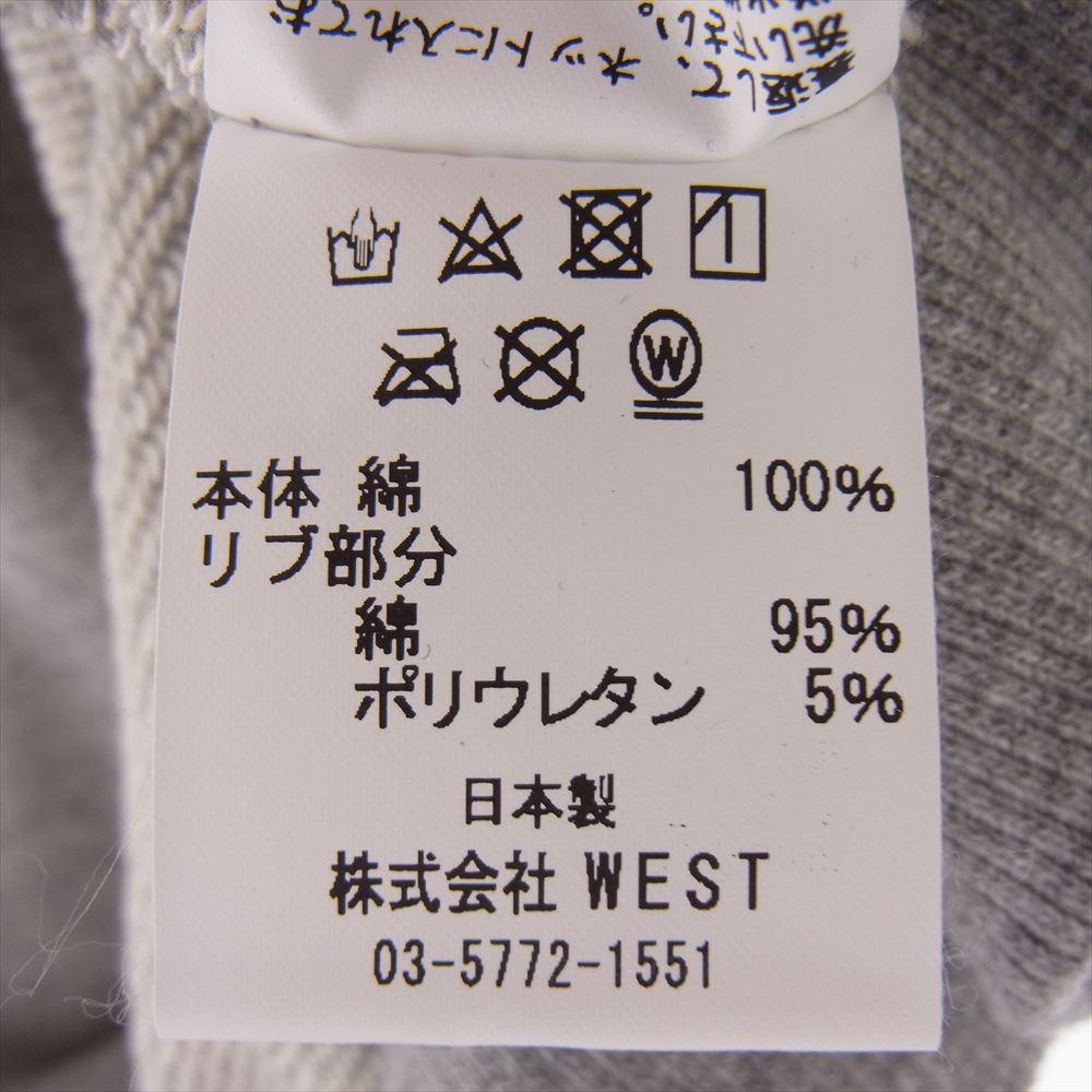 ICE CREAM アイスクリーム COTTON SWEAT VEST コットン スウェット ベスト グレー系 M【美品】【中古】