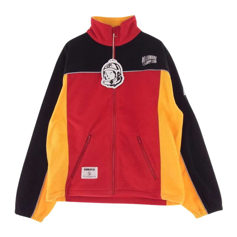 Billionaire Boys Club ビリオネアボーイズクラブ BBCJP223X001 FLEECE BLOUSON フリース ブルゾン ジャケット レッド系 イエロー系 ブラック系 M【極上美品】【中古】