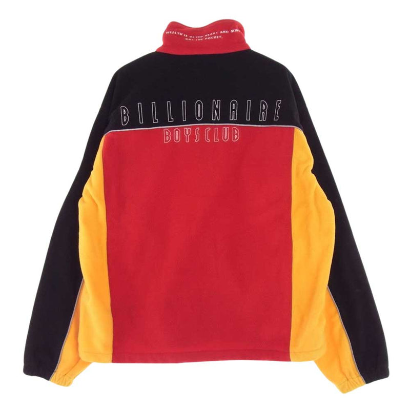 Billionaire Boys Club ビリオネアボーイズクラブ BBCJP223X001 FLEECE BLOUSON フリース ブルゾン ジャケット レッド系 イエロー系 ブラック系 M【極上美品】【中古】