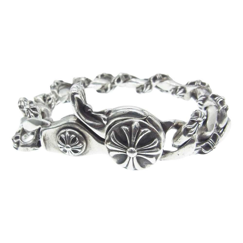 CHROME HEARTS クロムハーツ（原本無） 15LINK FNCY CHN LNK ファンシー リンク クリップ オールド シルバー ブレスレット シルバー系【中古】