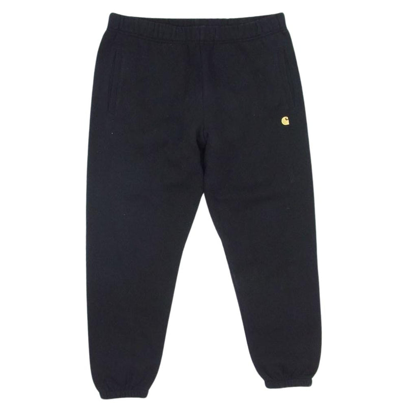 Carhartt カーハート I028284 Chase Sweat PANT ロゴ刺繍 スウェット パンツ ブラック系 L【中古】