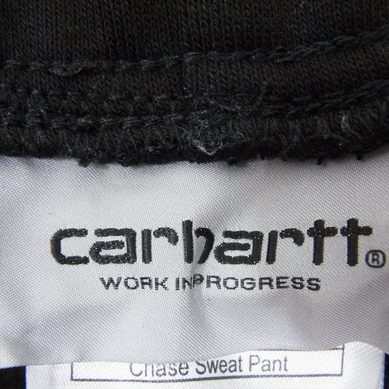 Carhartt カーハート I028284 Chase Sweat PANT ロゴ刺繍 スウェット パンツ ブラック系 L【中古】