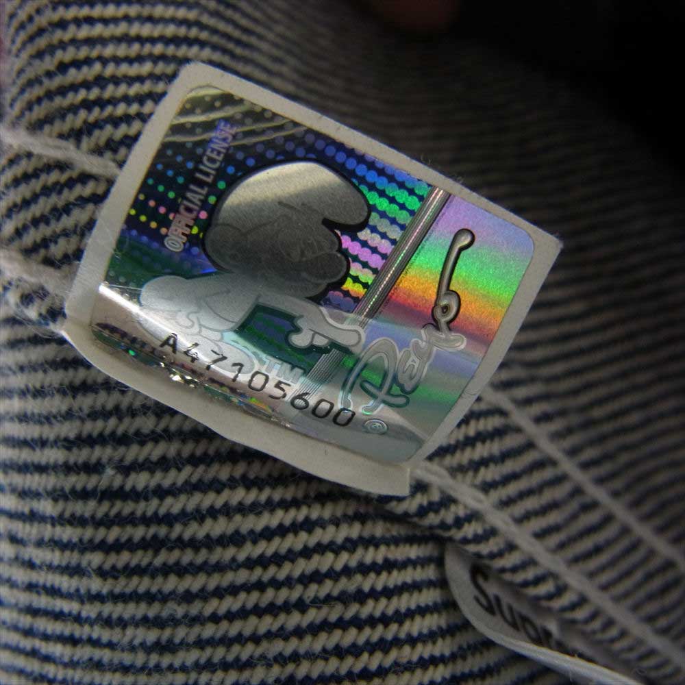 Supreme シュプリーム 20AW Smurfs Denim Trucker Jacket スマーフ デニム トラッカー ジャケット インディゴブルー系 L【中古】