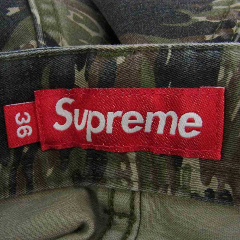 Supreme シュプリーム 24SS CARGO PANT Olive Tiger Camo カーゴ パンツ オリーブ タイガー カモ 迷彩 オリーブグリーン系 36【中古】