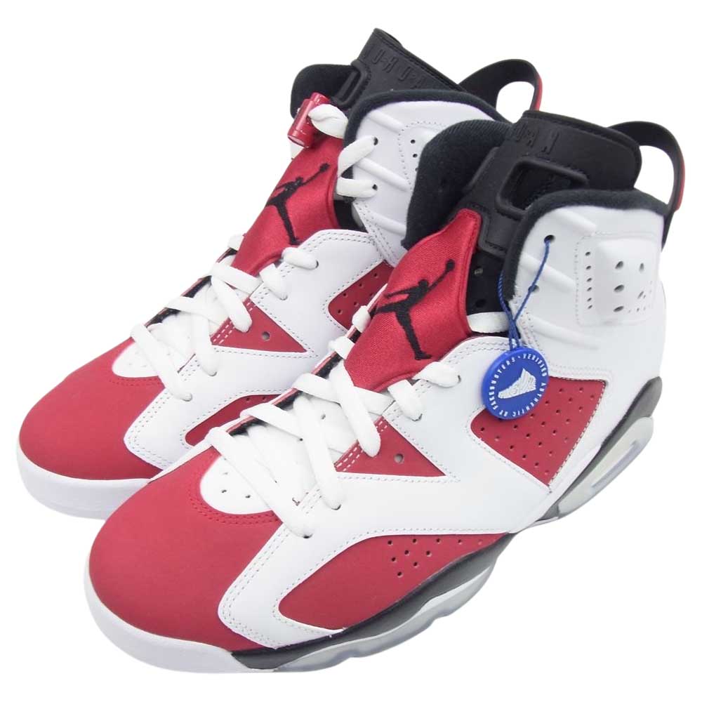 NIKE AIR JORDAN ナイキ ジョーダン CT8529-106 Air Jordan 6 Carmine AJ6 エアジョーダン カーマイン スニーカー ホワイト系 レッド系 28cm【新古品】【未使用】【中古】