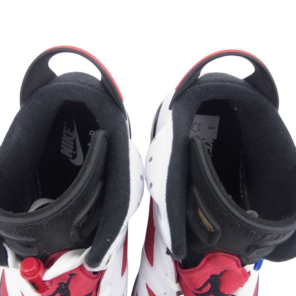 NIKE AIR JORDAN ナイキ ジョーダン CT8529-106 Air Jordan 6 Carmine AJ6 エアジョーダン カーマイン スニーカー ホワイト系 レッド系 28cm【新古品】【未使用】【中古】